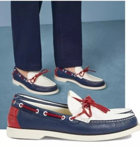 Gucci Riverside Leder Bootsschuh Halbschuh Mokassin blau Herren UK 9, US 9,5 $ 890 ** - Bild 1 von 11