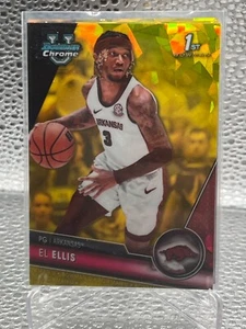 2023-24 Bowman Chrome Sapphire U Yellow REFRACTOR /75 EL ELLIS ARKANSAS - Picture 1 of 1