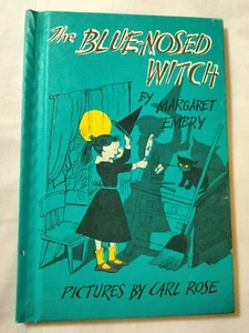 THE BLUE-NOSED WITCH Margaret Embry 1956 HC Illustrated - Picture 1 of 5