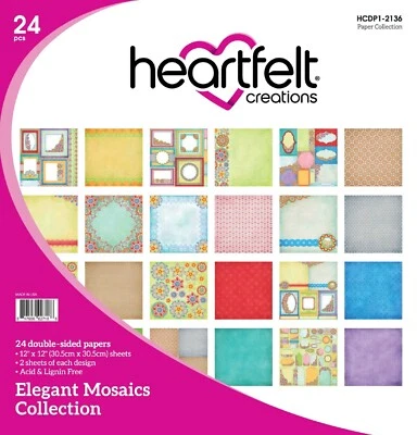Heartfelt Creations Elegant Mosaics Collection 12"x12" Paper Pad - Image 1 of 4