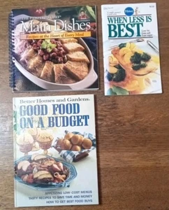 Lot x3 Vintage Hard Cover & Paperback Cookbooks Pampered Chef Better Home Pillsb - Bild 1 von 11