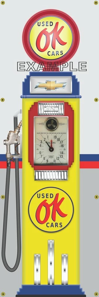 雪佛兰OK二手车燃气泵2'X6'(202)乙烯基横幅。 — 第 1/1 张图片