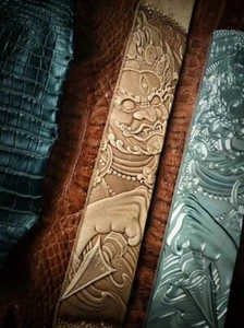 3D Mahakala Leder Stempel Form Schnitzwerkzeug für Presse Gürtel Prägen DIY Handwerk - Bild 1 von 5