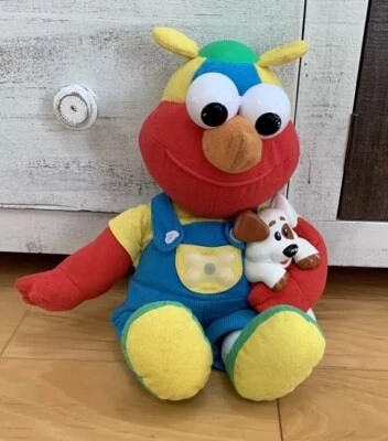 Винтаж 1996 Tyco Улица Сезам Волшебные Огни Elmo Держащий Щенка Освещение Рабочее - Изображение 1 из 4