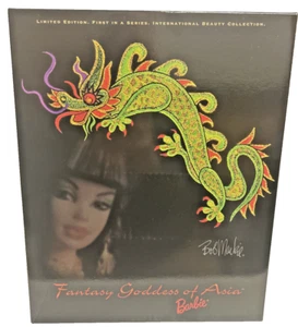Bob Mackie Fantasy Goddess of Asia 1998 muñeca Barbie 12" nueva en caja - Imagen 1 de 16