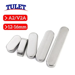 Resorte de ajuste cuñas de resorte resorte de cubo resorte de eje cuñas de eje 12 14 16 mm de ancho DIN 6885 - Imagen 1 de 44
