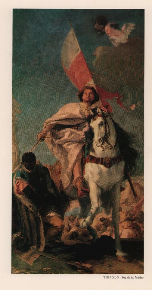 Lithografie 1966: Malerei, Giovanni Battista Tiepolo Sieg des hl. Jakobus von Co - Bild 1 von 1