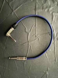 CAVO ALTOPARLANTE CHITARRA 1' Piede 12 GAUGE 90 GRADI DESTRO - DRITTO 1/4" Amplificatore Cab wire - Foto 1 di 5