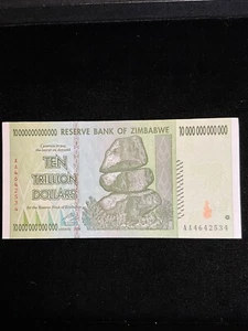 2008 Zimbabwe - 10 TRILLION DOLLARS - Superb Gem, Near Perfection - Picture 1 of 8
