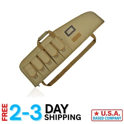 Versatile Tactical Soft Gun Carrying Case: 38/42 Inch with Utility Pouches - Image 1 of 4