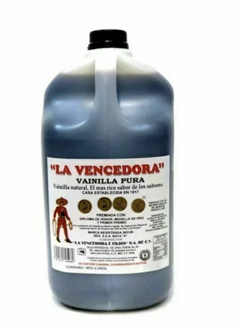 La Vencedora Pure Mexican Vanilla Extract From Mexico - 4L