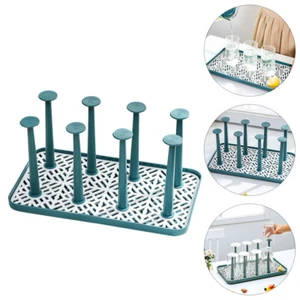 Drinking Glass Holder Plate Drying Rack Upside down Drain Child for Cup - Picture 1 of 12