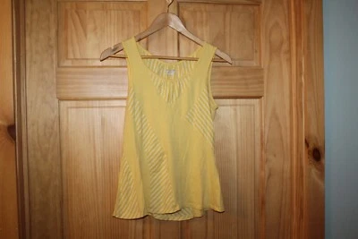 Camiseta sin mangas Royal Robbins de algodón amarillo para mujer - M Foto 1 de 3