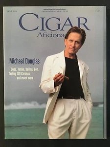 Cigar Aficionado Magazine June 1998 Michael Douglas - Picture 1 of 1