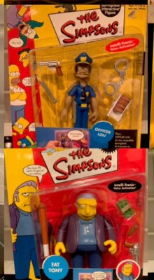 Lote De 2 Simpsons World Of Springfield Fat Tony y Oficial Lou Nuevos En Caja🥊 📦 Foto 1 de 4