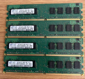 Samsung 4GB (4x1GB) M378T2863RZS-CF7 DDR2 800MHz DIMM 240-pin Desktop Memory - Picture 1 of 1