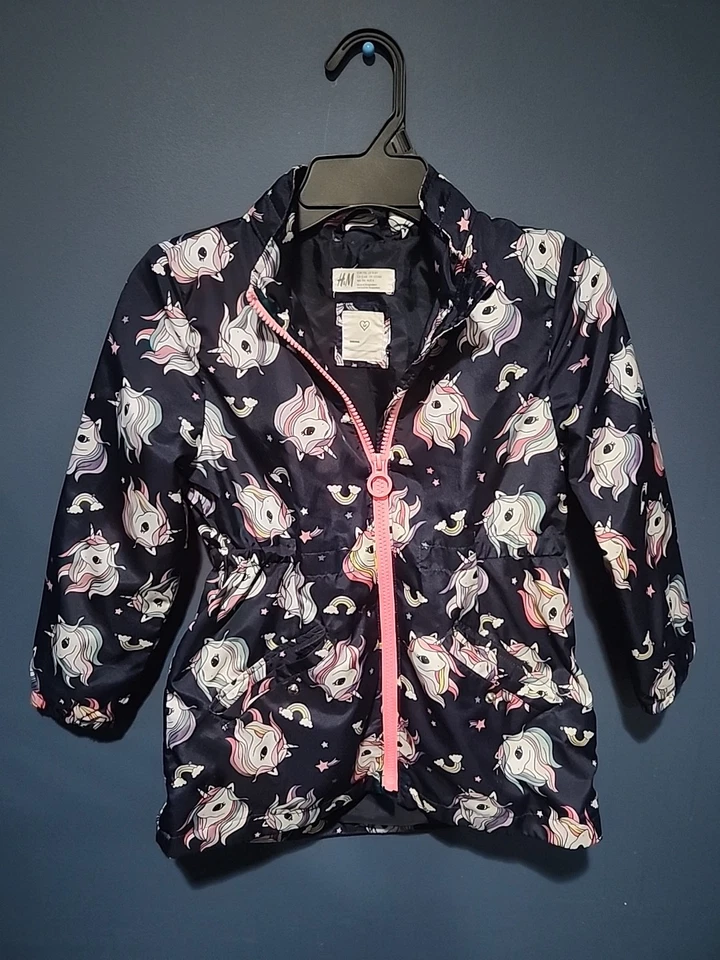 Chaqueta H&M Azul Unicornio Cremallera EE. UU. 5-6 Años Foto 1 de 1