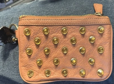 Bolso clutch de cuero Betsy Johnson raro Foto 1 de 4