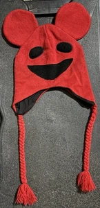 Herren Deadmau5 Mouse Beanie rot/schwarz in super Zustand - Bild 1 von 3