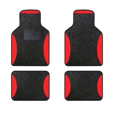 Suede Car Floor Mats 12 C Type for Volkswagen Car Rug Liners 8 Type Red Black Foto 1 de 4