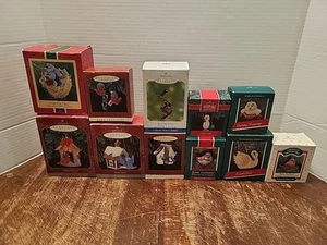Lot Of 11 Vintage Hallmark Ornaments W Boxes Birds - Picture 1 of 23