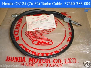 Honda MB50 CG125 CB125 CB100 Tacho Cable NOS Tachometer Wire 37260-383-000 - Picture 1 of 7