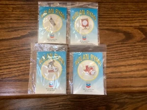 Nolan Ryan Chevron Promotional Collector Pins (New & Sealed) Complete set of 4 - Picture 1 of 11