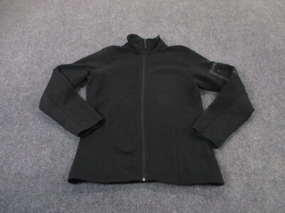 Chaqueta Barbour para mujer 8 suéter polar negro aire libre senderismo camping informal Foto 1 de 4