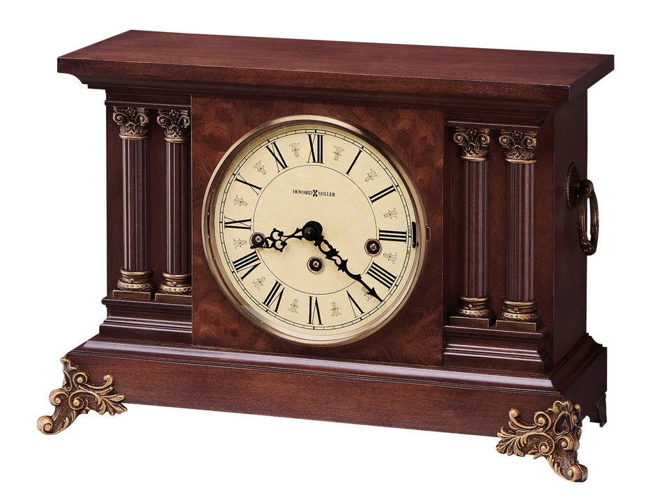 630-212 CIRCA - HOWARD MILLER   MANTEL CLOCK  IN AMERICAN CHERRY FINISH - Image 1 of 1