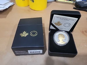 2024 1 oz. Yellow Gold plated Pure Silver Coin – Canada Peace Dollar - Picture 1 of 5