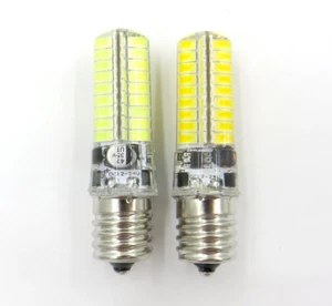 E17 C9 LED bulb 5W 72LED 5730 SMD White/Warm DC 12V 24V Silicone Equivalent 50W - Picture 1 of 3