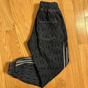 Pantalones deportivos Adidas Ivy Park monograma de mezclilla denim oscuro XXS unisex Beyoncé - Imagen 1 de 11