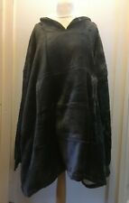 Kato tirrinia Premium Sherpa Oversized Hoodie Mantel neu schwarz oder grau