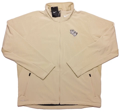 NIKE UCF Knights Full Zip Jacket Quilted & Lined Gold XXL 2XL Cover