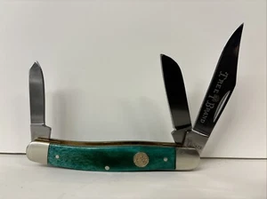 Navaja de Bolsillo Boker Tree Marca Alemania Stockman 3 Hojas Verde - Imagen 1 de 7