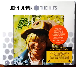 CD John Denver The Greatest Hits SEALED Hype Sticker Best Rocky Mountain High - Picture 1 of 3