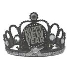 Happy New Year Black Gold And Silver Tiara Headband - 1 Piece