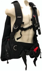 Zeagle Stiletto Subacqueo BC Resistente Gonfiaggio Posteriore Peso Integrato BCD LG - Foto 1 di 2