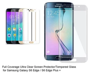 For Samsung Galaxy S6 Edge/Edge Plus Ultra Clear/Tempered Glass screen protector - Picture 1 of 3