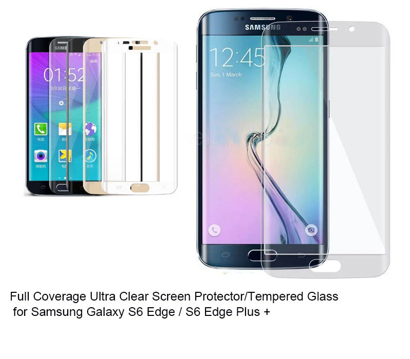For Samsung Galaxy S6 Edge/Edge Plus Ultra Clear/Tempered Glass screen protector — 第 1/1 张图片
