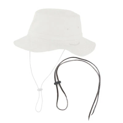 Scippis Chinstrap 9005 Hut Zubehör Kinnriemen Accessories Lederband black brown