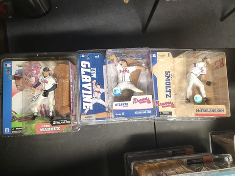 Mcfarlane Atlanta Braves HOF Tom Glavine Rare Chase, Greg Maddox & John Smoltz Cover