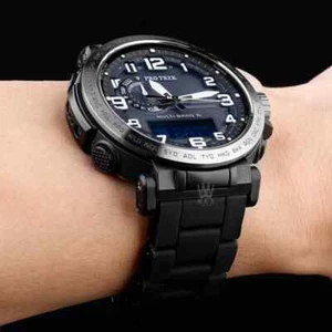 Correa de reloj de acero inoxidable de 24 mm para pulsera Casio PROTREK PRW-6600 PRG650 - Imagen 1 de 9