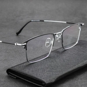 Hombres Gafas de Negocios Retro Cuadradas Monturas de Gafas Borde Completo Moda Mujeres Gafas - Imagen 1 de 11