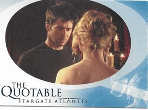 Stargate Atlantis Season 2 - Q35 The Quotable Atlantis Insert Card - Picture 1 of 1