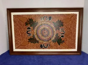 Patricia Ansell Dodds Oil on Canvas Painting 13x20 "Arrerenti" Central Australia - Picture 1 of 9