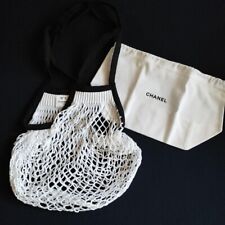 CHANEL N ° 5 Mesh Bag & Pouch White Black Novelty 100th Anniversary Limited 2021