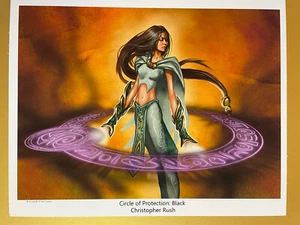 Circle of Protection: Black High Quality MTG print Christopher Rush 8”x10” - Picture 1 of 3