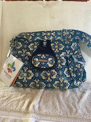 New Kalencom Floral Diaper Bag with Insulated Bottle Carrier and Acc Bag-Lot B - Image 1 of 4