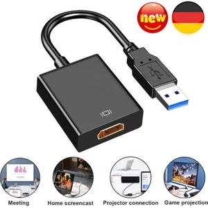 USB 3.0 zu auf HDMI Für Laptop PC HDTV HD 1080P Videokabel Adapter Konverter - Afbeelding 1 van 12